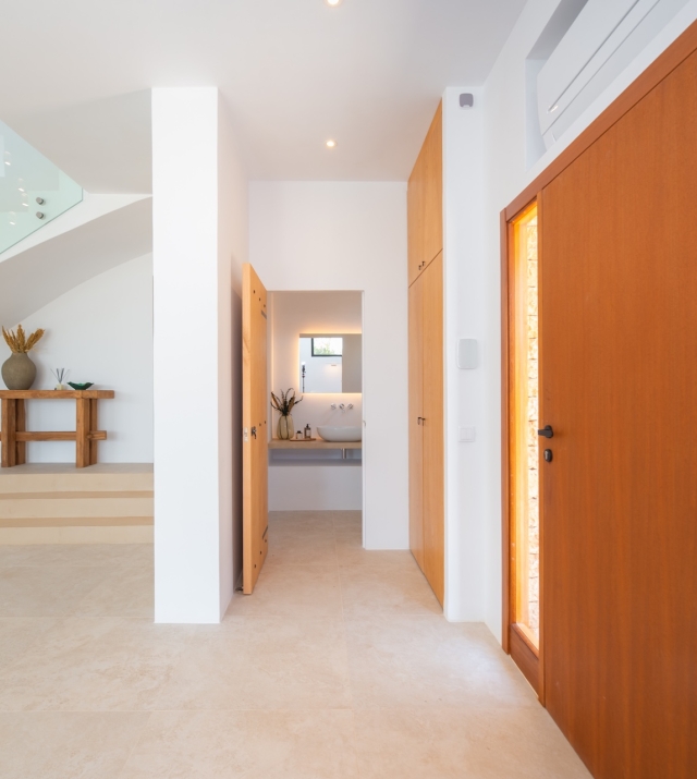 Resa estates Ibiza for sale modern villa martinet views entrance.jpg
